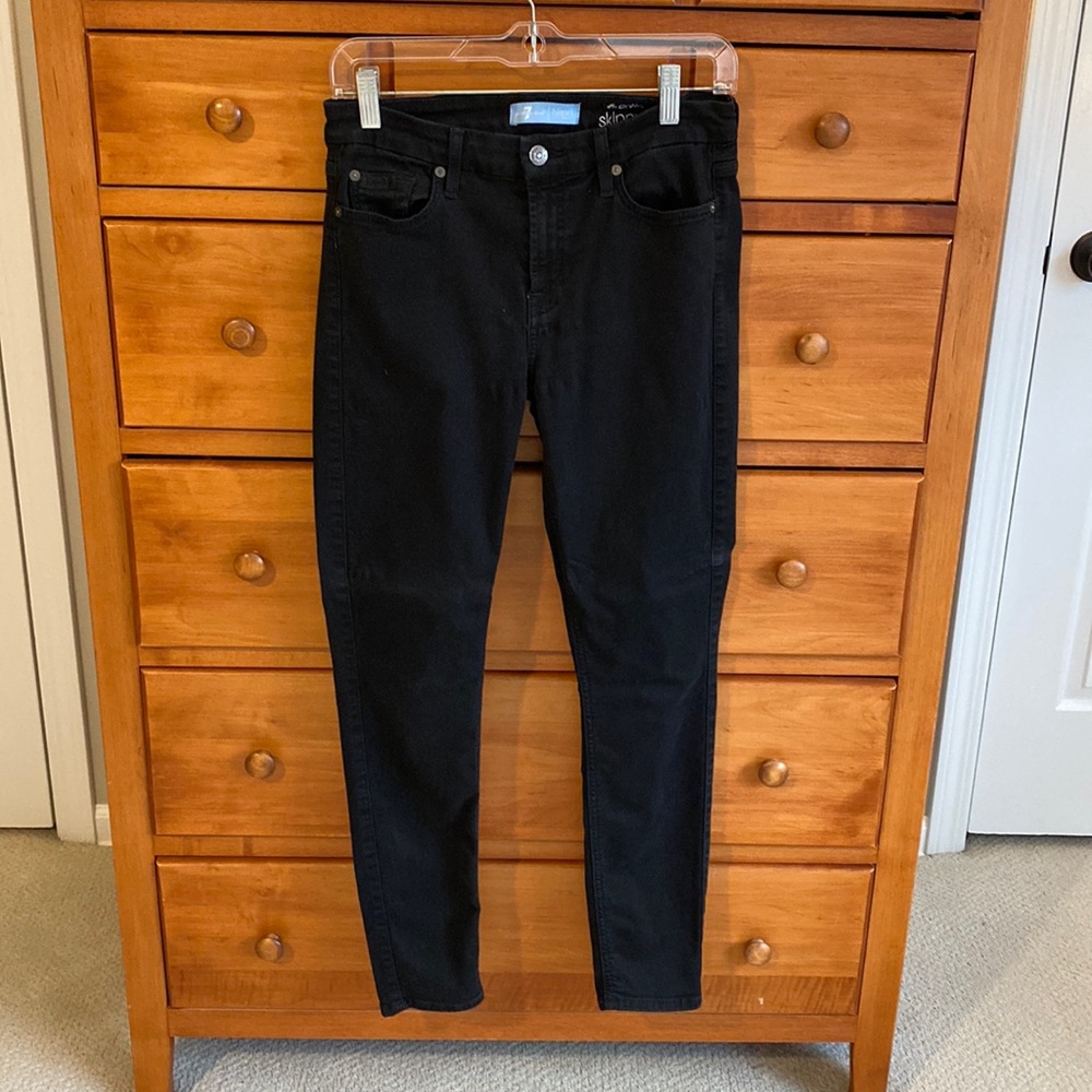 Paige B(air) black jeans ankle skinny size 28
